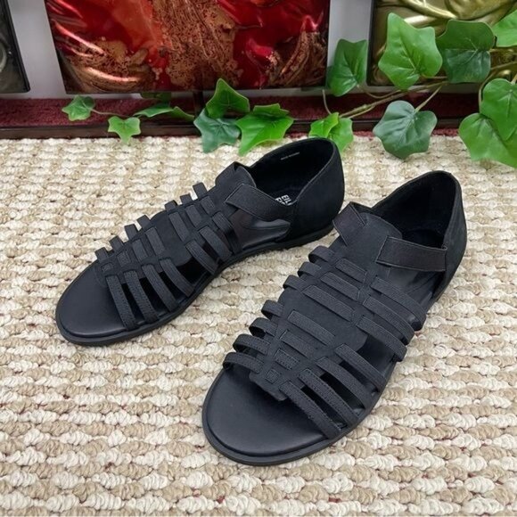 Eileen Fisher Rato Womens Casual Elastic Gladiator Sandals in Black Size 6.5 - Picture 9 of 9